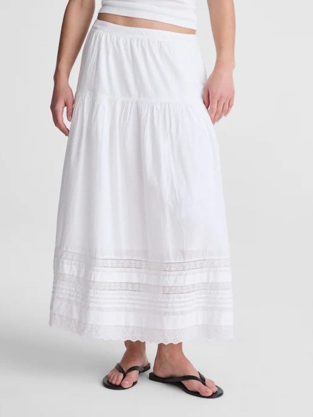 Madewell Pintucked Midi Skirt, NWT, Size XS